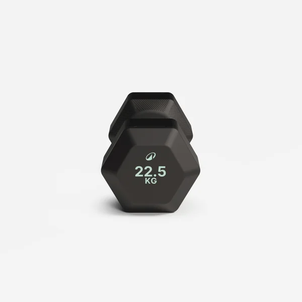 Haltère de crosstraining et musculation Dumbbell hexagonale 22,5 kg, noir