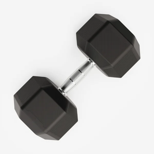 Haltère de crosstraining et musculation Dumbbell hexagonale 30 kg, noir