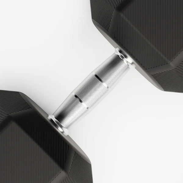 Haltère de crosstraining et musculation Dumbbell hexagonale 30 kg, noir