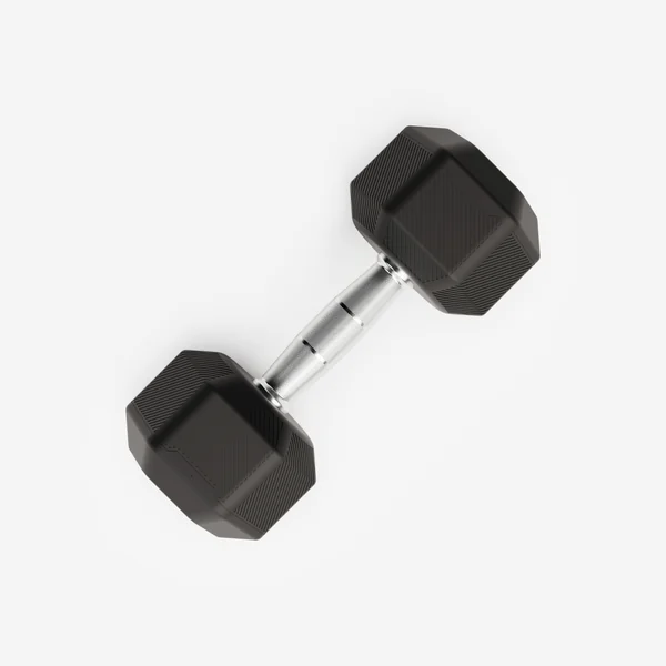 Haltère de crosstraining et musculation Dumbell hexagonale 10 kg, noir