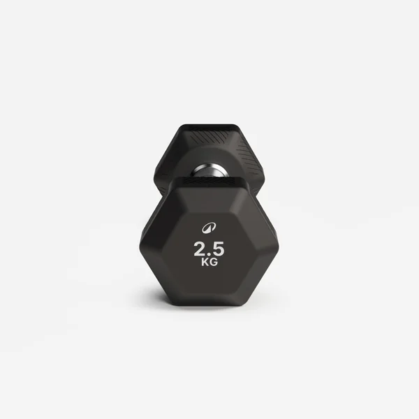 Haltère de crosstraining et musculation Dumbell hexagonale 2,5 kg, noir