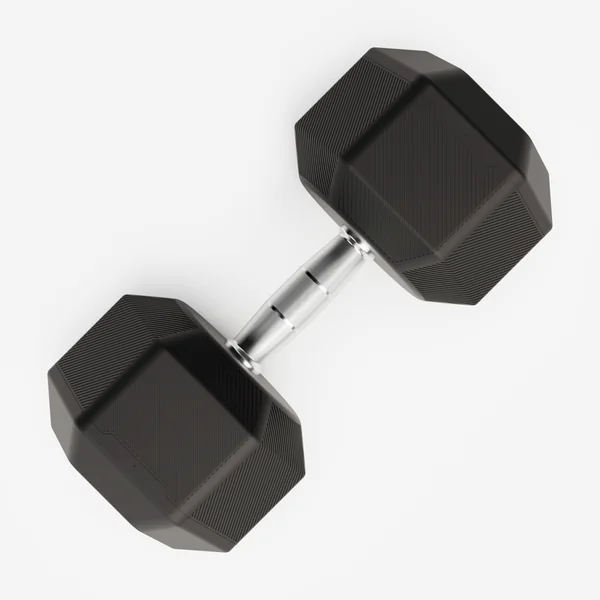 Haltère de crosstraining et musculation Dumbell hexagonale 32,5 kg, noir