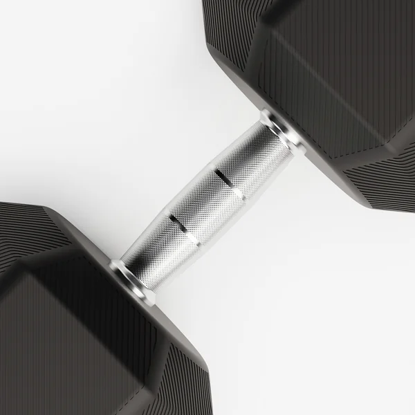 Haltère de crosstraining et musculation Dumbell hexagonale 32,5 kg, noir