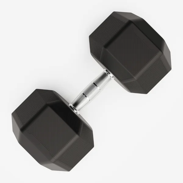 Haltère de crosstraining et musculation Dumbell hexagonale 37,5 kg, noir