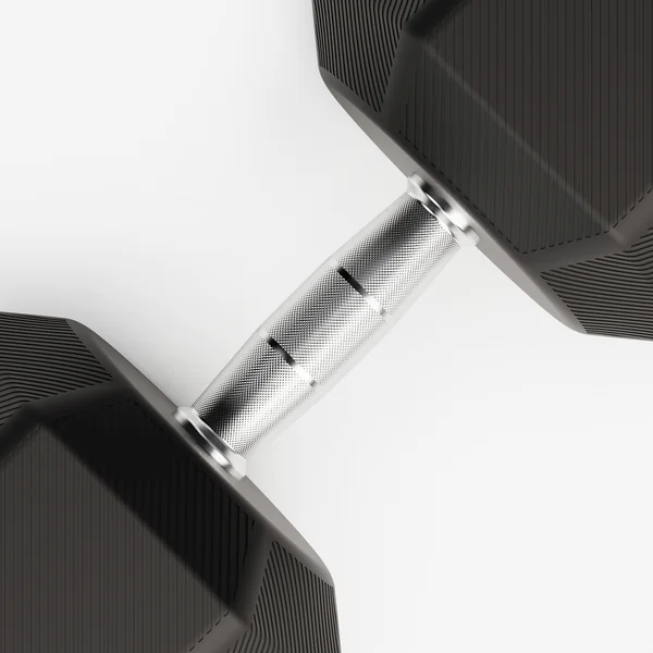 Haltère de crosstraining et musculation Dumbell hexagonale 37,5 kg, noir