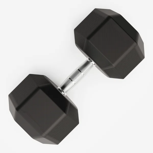 Haltère de crosstraining et musculation Dumbell hexagonale 40 kg, noir