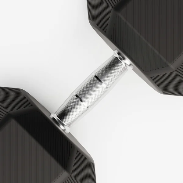 Haltère de crosstraining et musculation Dumbell hexagonale 40 kg, noir