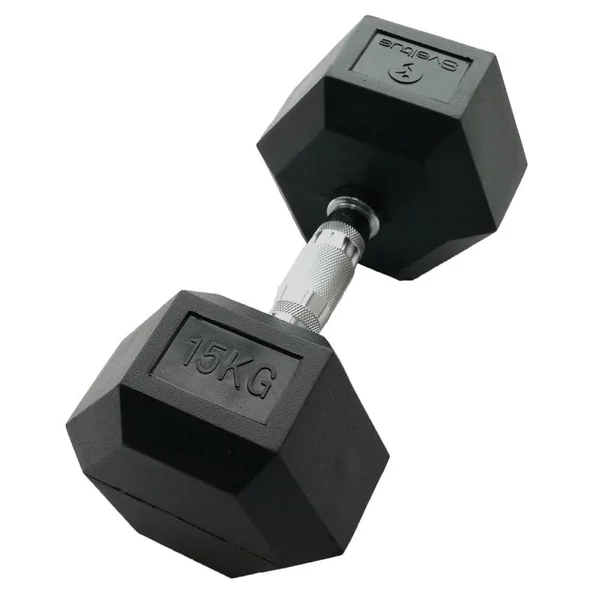 Haltère hexagonale 15 Kg Sveltus
