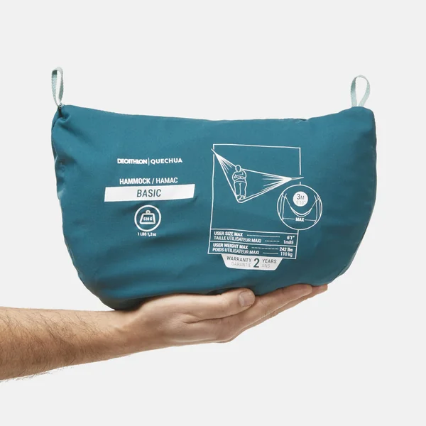 Hamac une place - Basic 300 x 150 cm - 1 Personne - Bleu canard