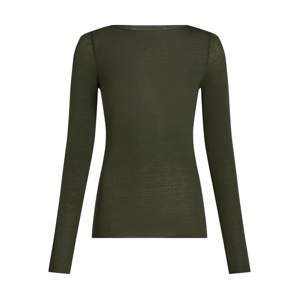 Haut avec cachemire à col bateau super soft - Vert