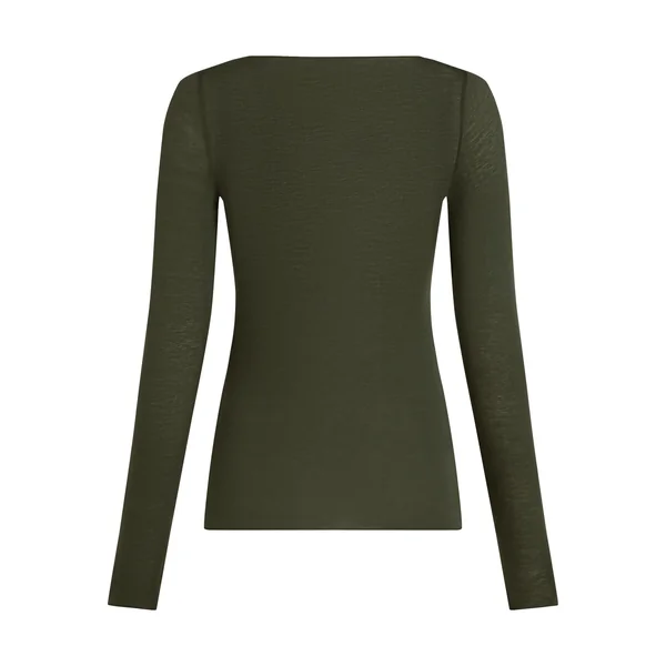 Haut avec cachemire à col bateau super soft - Vert