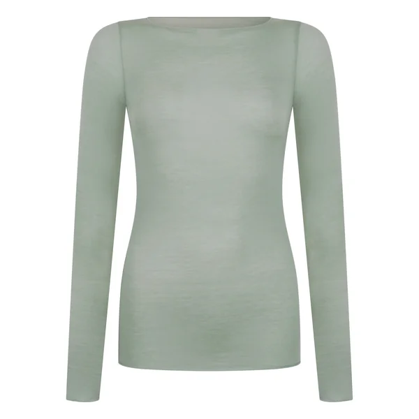 Haut avec cachemire à col bateau super soft - Vert