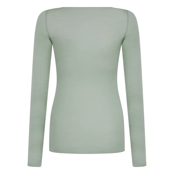 Haut avec cachemire à col bateau super soft - Vert