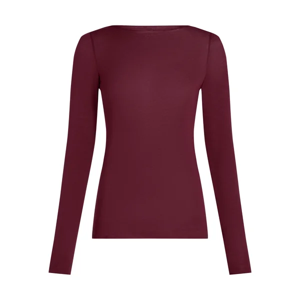 Haut avec cachemire à col bateau super soft - Violet