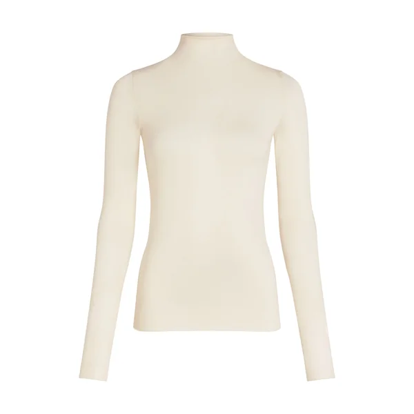 Haut avec cachemire à col roulé super soft - Blanc