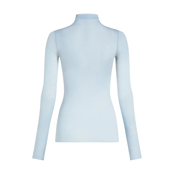 Haut avec cachemire à col roulé super soft - Bleu