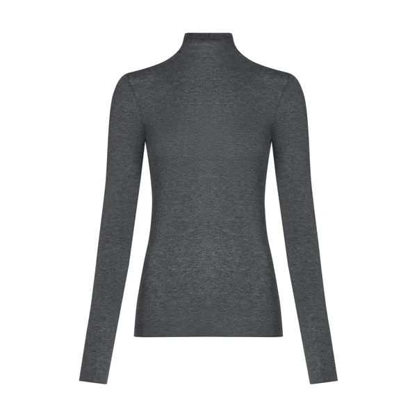 Haut avec cachemire à col roulé super soft - Gris