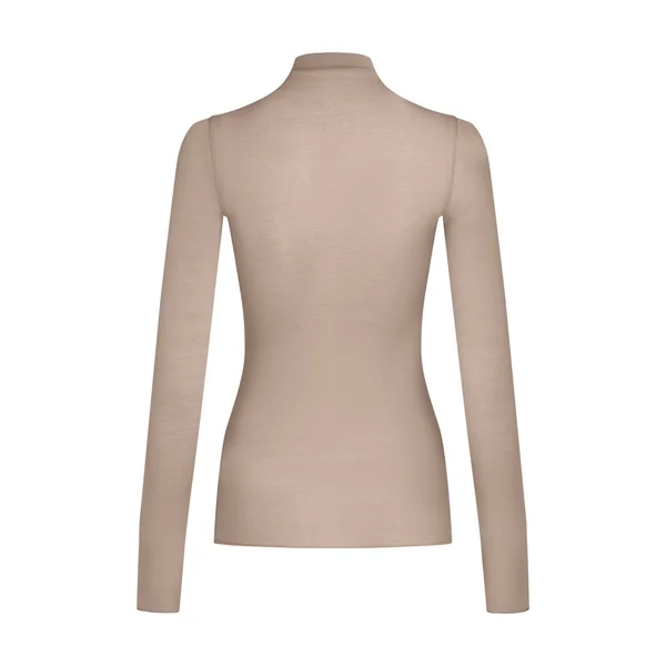 Haut avec cachemire à col roulé super soft - Marron