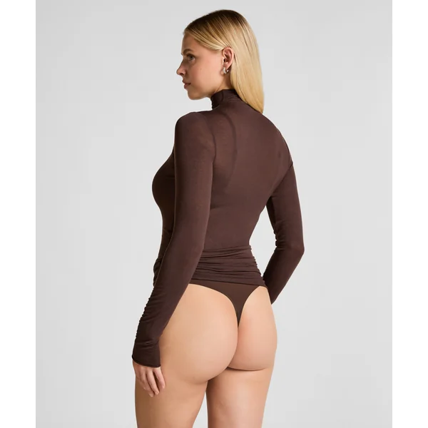 Haut avec cachemire à col roulé super soft - Marron