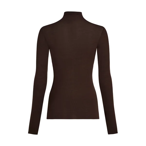 Haut avec cachemire à col roulé super soft - Marron