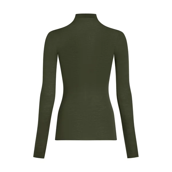 Haut avec cachemire à col roulé super soft - Vert