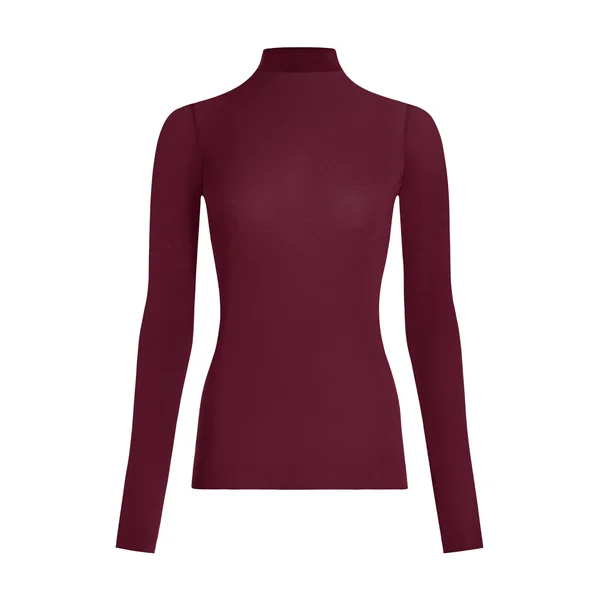 Haut avec cachemire à col roulé super soft - Violet