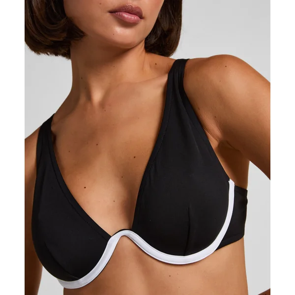 Haut de bikini en néoprène - Noir