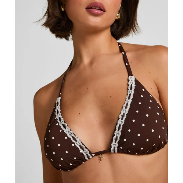 Haut de Bikini Triangle Algarve - Marron