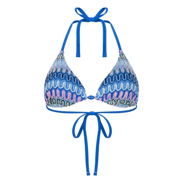 Haut de bikini triangle Cali - Bleu