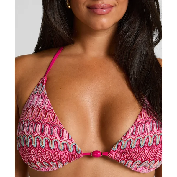 Haut de bikini triangle Cali - Rose