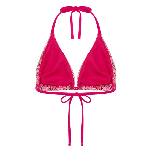 Haut de bikini triangle Cali - Rose