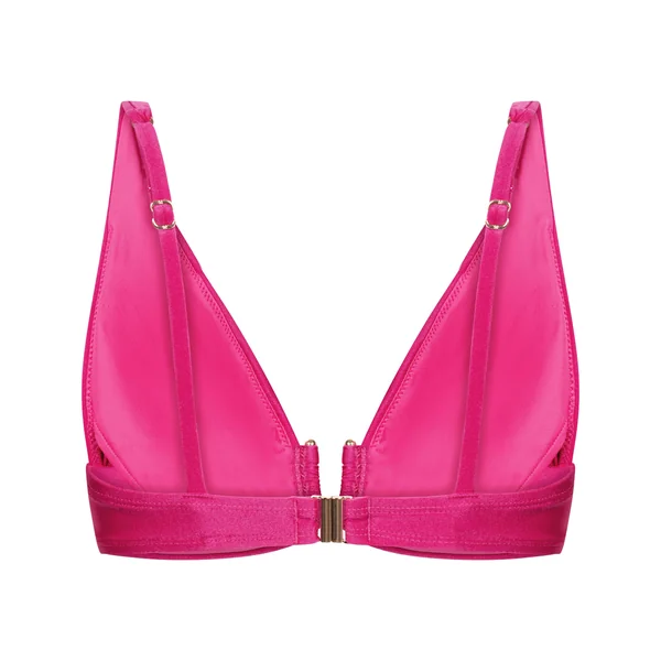 Haut de bikini triangle Luna - Rose