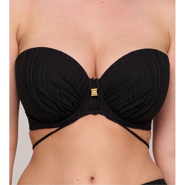 Haut de maillot de bain bandeau mousse Kiruna Noir