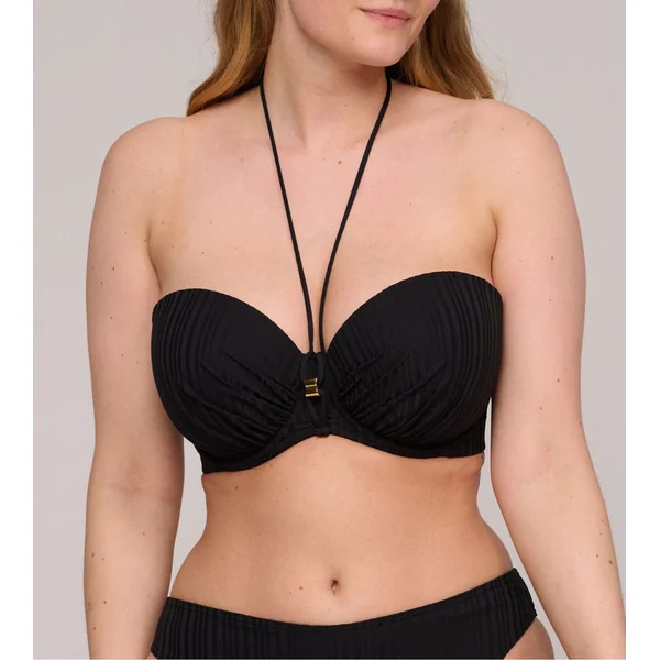 Haut de maillot de bain bandeau mousse Kiruna Noir