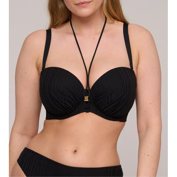 Haut de maillot de bain bandeau mousse Kiruna Noir