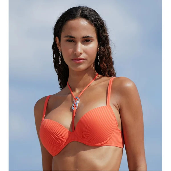 Haut de maillot de bain coques progressives La Stricto Chic Orange