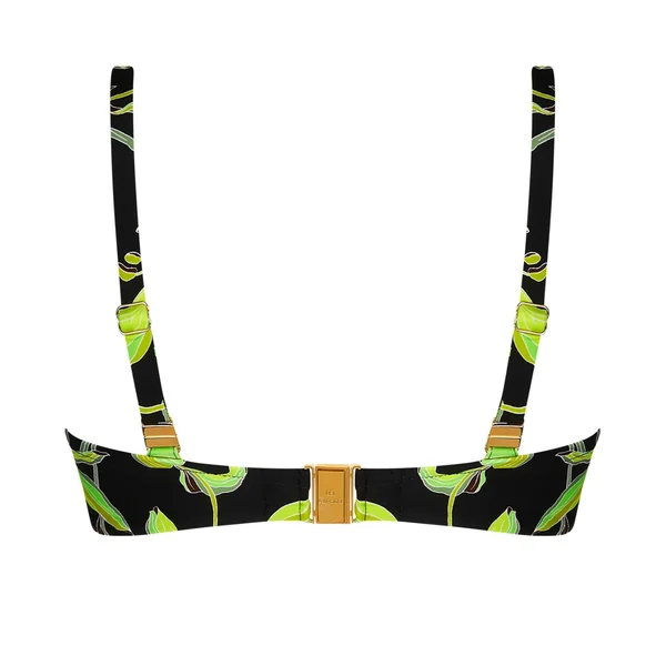 Haut de maillot de bain corbeille bonnets profonds Fleurs de Nuit Nuit Luciole