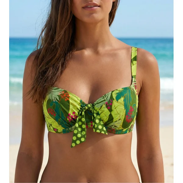 Haut de maillot de bain corbeille fitting La Venus Nature Vert Tropic