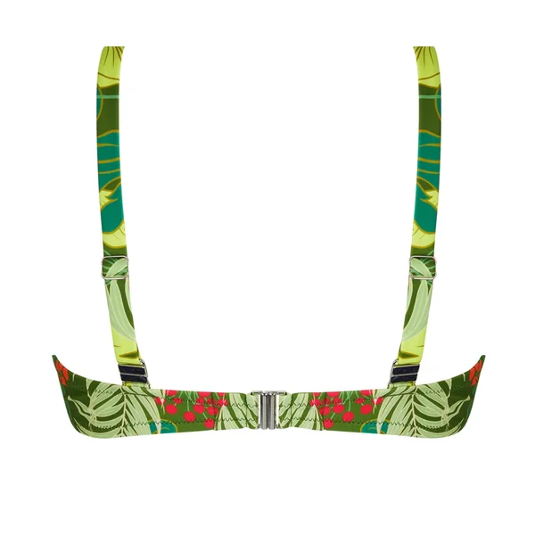 Haut de maillot de bain corbeille fitting La Venus Nature Vert Tropic