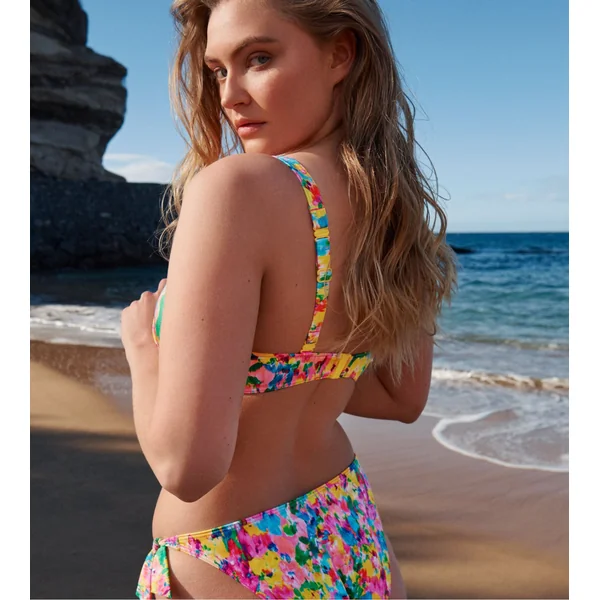 Haut de maillot de bain plongeant Ubud Sun Glow