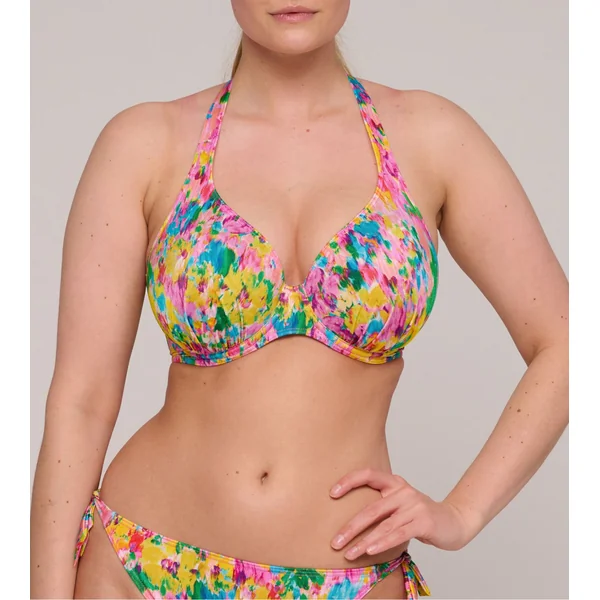 Haut de maillot de bain plongeant Ubud Sun Glow