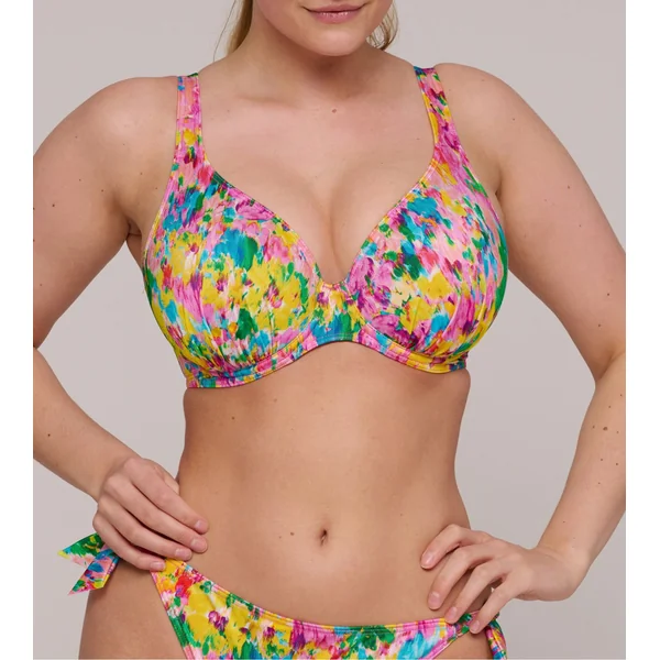 Haut de maillot de bain plongeant Ubud Sun Glow