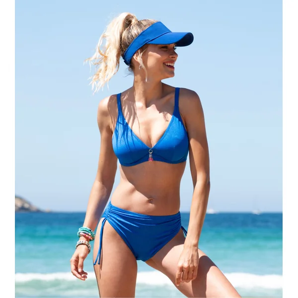 Haut de maillot de bain triangle La Muse des Vagues Bleu Cobalt