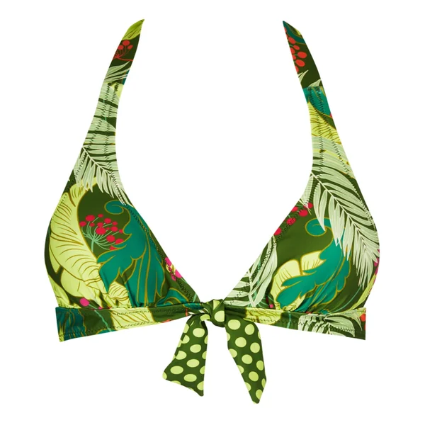 Haut de maillot de bain triangle mousse La Venus Nature Vert Tropic