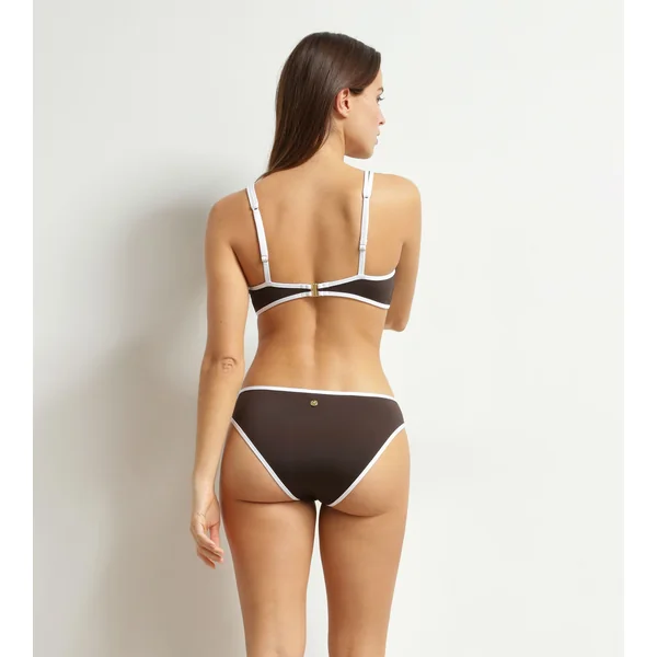Haut de maillot de bain triangle sans armatures Marron Dim Timeless
