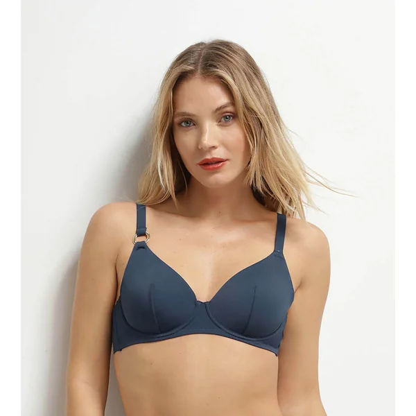 Haut de maillot de bain à armatures Bleu Dim Swimwear Silhouette