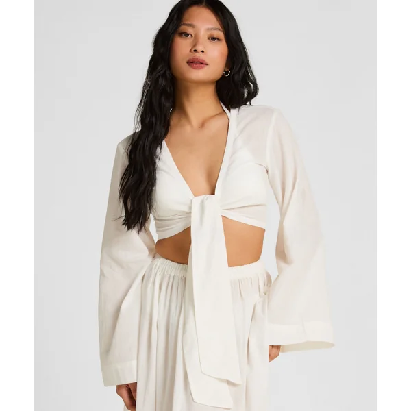 Haut de plage Glam - Blanc