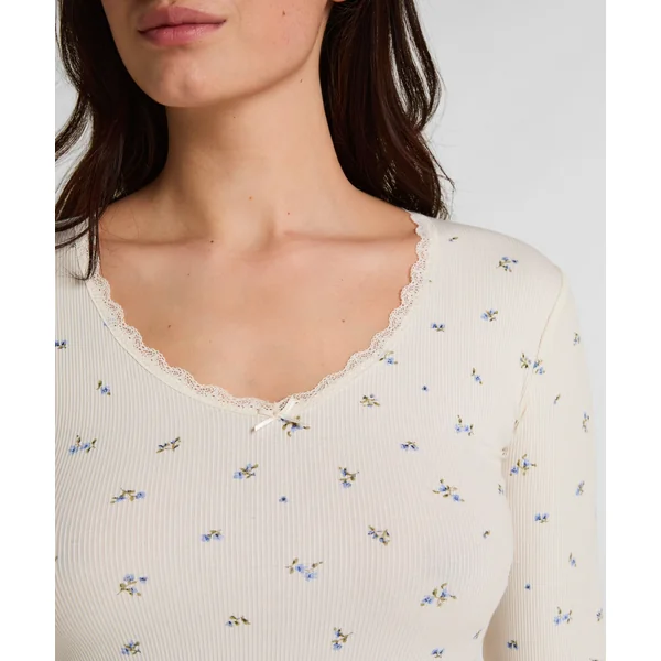 Haut de Pyjama Daisy - Blanc