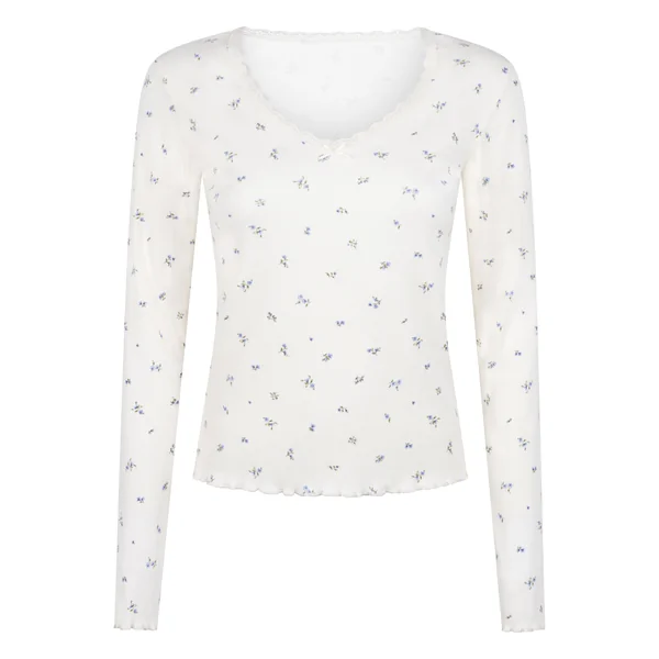 Haut de Pyjama Daisy - Blanc