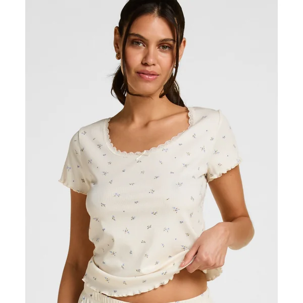Haut de Pyjama Daisy - Blanc